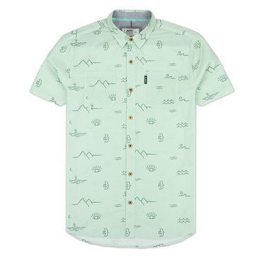 Jetty Men's Seabrite Allover Print Short Sleeve Shirt