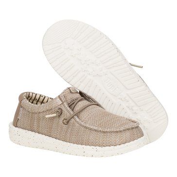 Hey Dude Big Boys' Wally Stretch Mesh Slip on Shoe