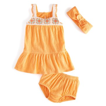Wanderling Baby Girls' Gauze Dress Set