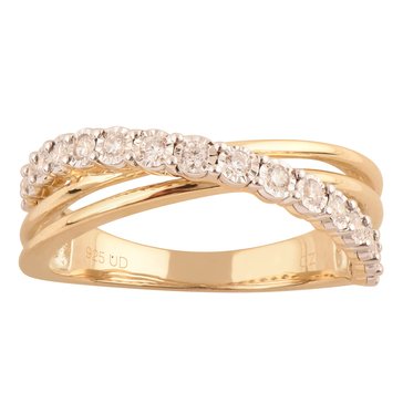 Diamond Brilliance 1/4 cttw Lab Grown Diamond Bypass Ring