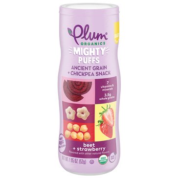 Plum Organics Mighty Puff Beet plus Strawberry Baby Snack