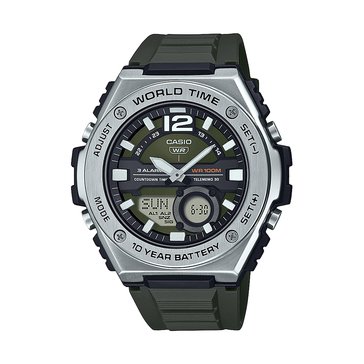 Casio Unisex MWQ100 Series Ani-Digi Resin Strap Watch