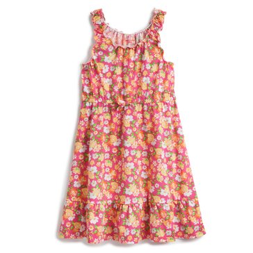 Liberty & Valor Big Girls' Hibiscus Tank Dress