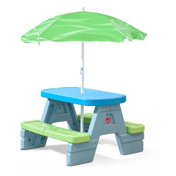 Step2 Sun And Shade Picnic Table With Umbrella Set