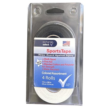 Exchange Select Assorted Colors Sport Tape 4 count