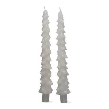 Tag Spruce Taper Candles Set of 2