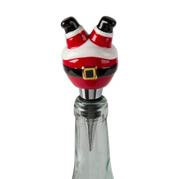 Tag Jolly Santa Bottle Stopper