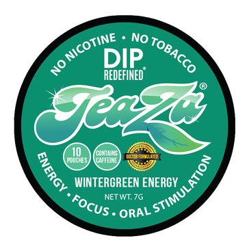 TeaZa Wintergreen Energy Healthy Dip Puck