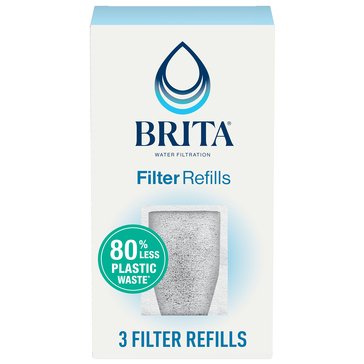Brita Pitcher Refillable Filter, 3-Count
