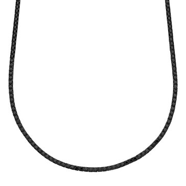 Men's 3mm Black Spinel Tennis Necklace