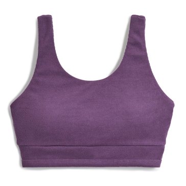 3 Paces Women's Rib Knit Longline Sports Bra