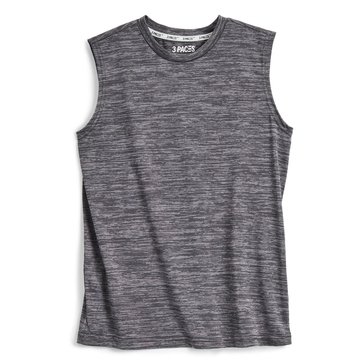 3 Paces Big Boys' Sleeveless Stripe Texture Tank