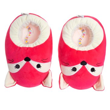 Squishmallow Little Girls' Fox Slippers
