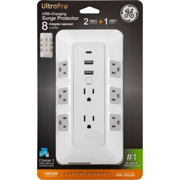 GE Surge Tap with 8 Grounded Outlet