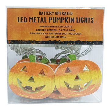 Led Metal Pumpkin Set