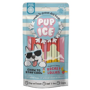 Ethical Pet Spot Pup Ice Rocket Lollies Strawberry And Blueberry Dog Treat
