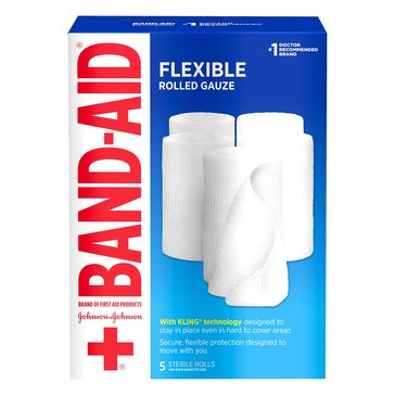 Johnson & Johnson Bandage Rolls 4x2.1yds, 5-count
