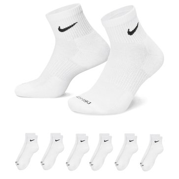 Nike Men's Everyday Plus Cushioned Quarter Crew Socks 6-Pack