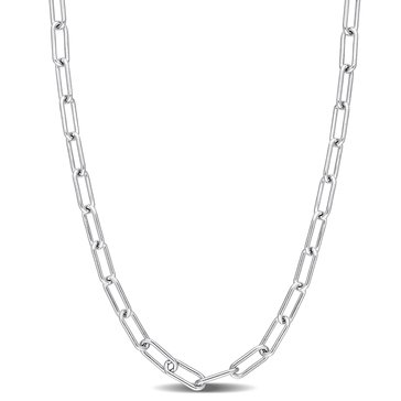 Sofia B. Men's 3.5MM Polished Paperclip Chain Necklace