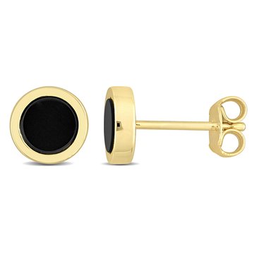 Sofia B. Men's 5/8 cttw Black Onyx Stud Earrings