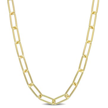Sofia B. Men's 5MM Polished Paperclip Chain Necklace