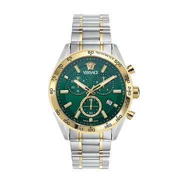 Versace Men's V-Code Guilloche Dial Bracelet Watch