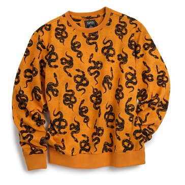 Super Massive Men's Snake Swirl Crewneck Fleece