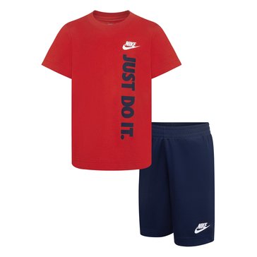 Nike Little Boys Tee And Short Sets