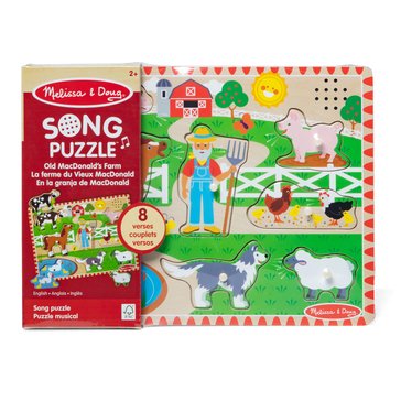 Melissa & Doug 8-Piece Old MacDonalds Farm Sound Puzzle