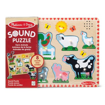 Melissa & Doug Farm Animals Sound Puzzle - 8 Piece