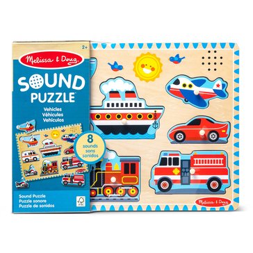 Melissa & Doug Vehicle Sound Puzzle - 8 Piece