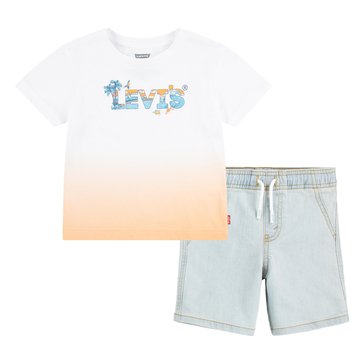 Levis Toddler Boys Beach Logo Tee And Short Sets