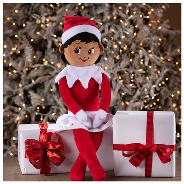 The Elf on the Shelf Plushee Pals Huggable Girl with Brown Eyes
