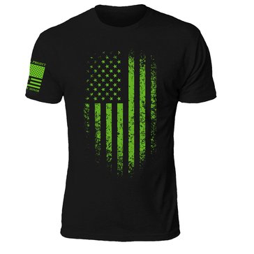 Til Valhalla Project Men's Distressed Flag T-Shirt
