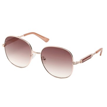 Guess Factory Women's Metal Round Sunglasses