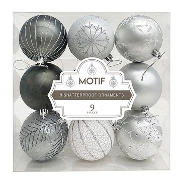 Northpoint Trading Shatterproof Ornament Assortment, 9-Count