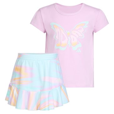 Adidas Little Girls' Hyperreal Butterfly Skort Sets