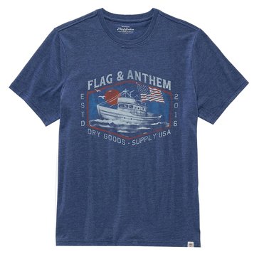 Flag & Anthem Men's Americana Boat At Sea Tee