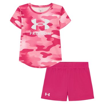 Under Armour Toddler Girls' Freedom Star Camo Short Sets