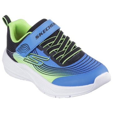 Skechers Little Boys' Lightweight Gore and Strap Sneaker