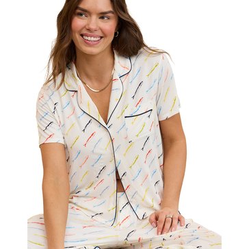 Aerie Women's Real Soft Short Sleeve Pajama Shirt