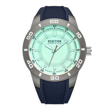 Reaction By Kenneth Cole Men's Classic Slim Silicone Strap Watch
