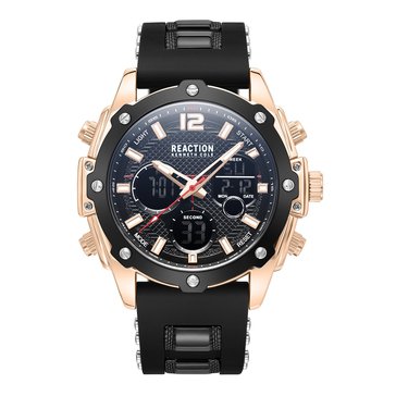 Kenneth Cole Reaction Men's Analog-Digital Silicone Strap Chronograph Watch