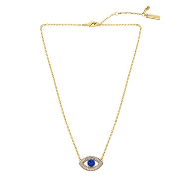 Kurt Geiger Pave Evil Eye Short Pendant Necklace
