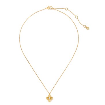 Kate Spade New York Precious Pansy Mini Pendant Necklace