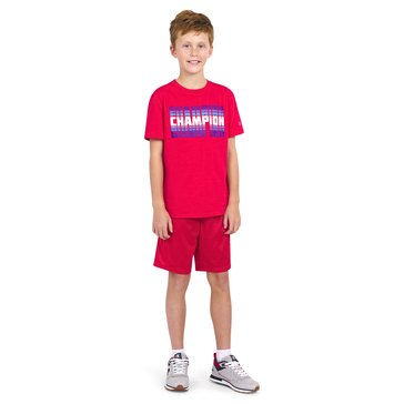 Champion Big Boys' Graphic Short Sleeve Tee