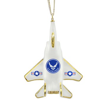 Glass Baron Air Force F15 Jet Ornament