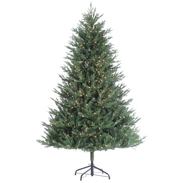 Gerson 7.5-Foot Prelit Natural Cut Kentucky Fir Tree