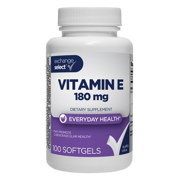 Exchange Select Vitamin E 180mg/400 IU Softgels, 100-Count