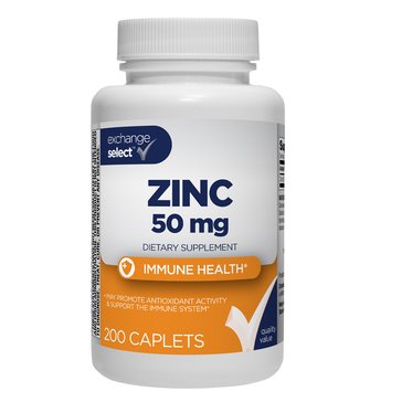 Exchange Select Zinc Gluconate 50mg Tablets, 200-Count